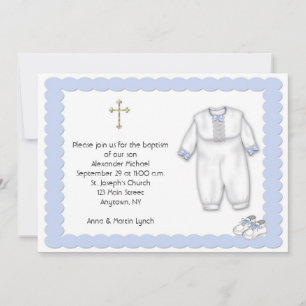 Taufbecken Blau Einladung