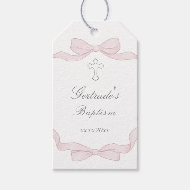 Taufbecken Geschenkanhänger (Vorderseite)