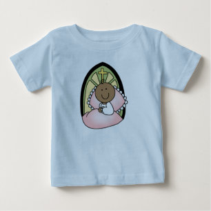 Taufe Afrikanisches Baby-Mädchen Baby T-shirt