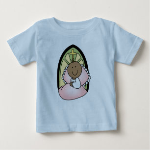 Taufe-Afroamerikaner-Baby Baby T-shirt