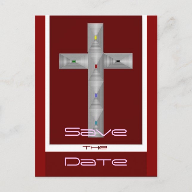 Taufe Ankündigungspostkarte (Vorderseite)