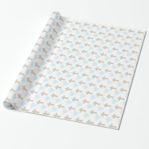 Taufe Baby Boy Blue Wrapping Paper