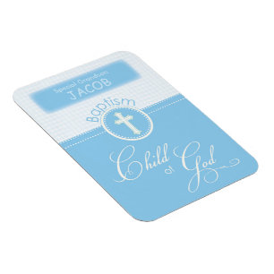 Taufe, Benutzerdefinierter Name, Blaues Kind Gotte Magnet
