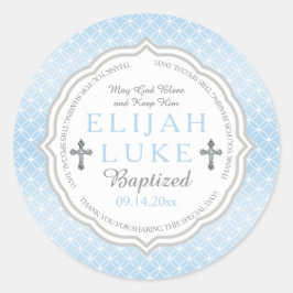 Taufe | Boy Eternity Rings Runder Aufkleber