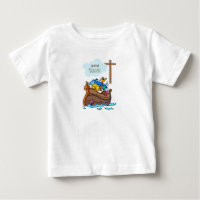 Taufe Boy Noah's Ark, Niedliche Tiere Personalisie