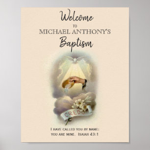 Taufe Christening Religious Welcome Poster