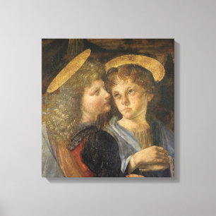 Taufe Christi Angels von Leonardo da Vinci Leinwanddruck