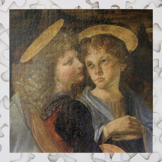 Taufe Christi Engel von Leonardo da Vinci Puzzle (Von Creator hochgeladen)