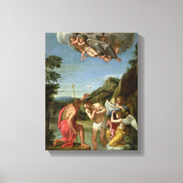 Taufe Christi Leinwanddruck (Vorderseite)