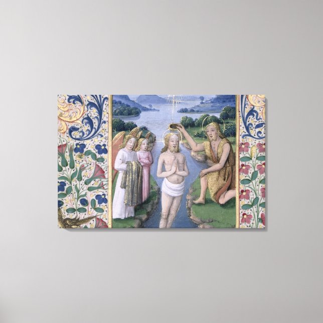 Taufe Christi Leinwanddruck (Vorderseite)