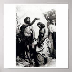 Taufe Christi. um 1879 Poster