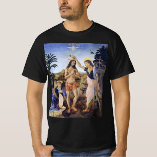 Taufe Christi von Verrocchio, Leonardo da Vinci T-Shirt