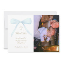 Taufe danke Foto blauer Bogen