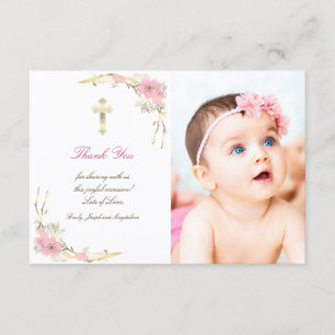 Taufe danke Kirschblüte Einladung