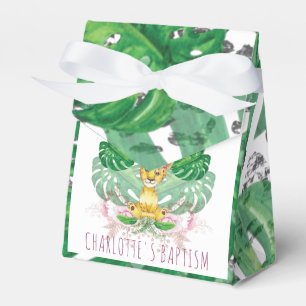 Taufe der Mädchen oder Illustration des Geburtslio Geschenkschachtel