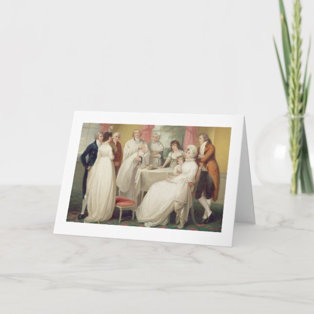 Taufe des Erb, (Öl auf Leinwand) Se c.1799 Karte (Vorderseite)