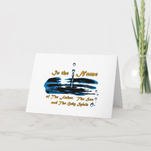 Taufe des Vaters, des Sohns und der Heiliger Geist Karte