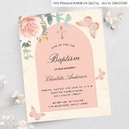 Taufe Eukalyptus Rose Blumenschmetterlinge