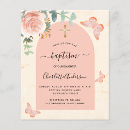 Taufe Eukalyptus Rose Blumenschmetterlinge