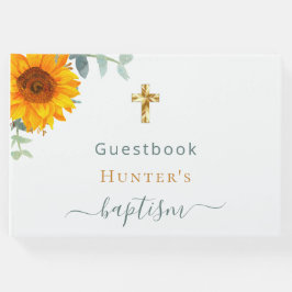 Taufe Eukalyptus-Sonnenblume Foto Gästebuch