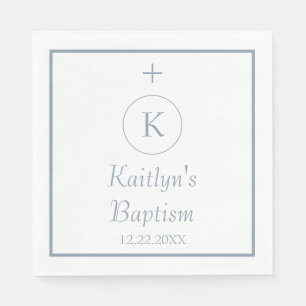 Taufe Farbe der blauen Monogramme Farbe des Indivi Serviette