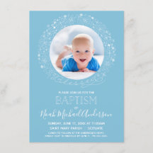 Taufe Foto Invite, Gesegnete religiöse Sammlung