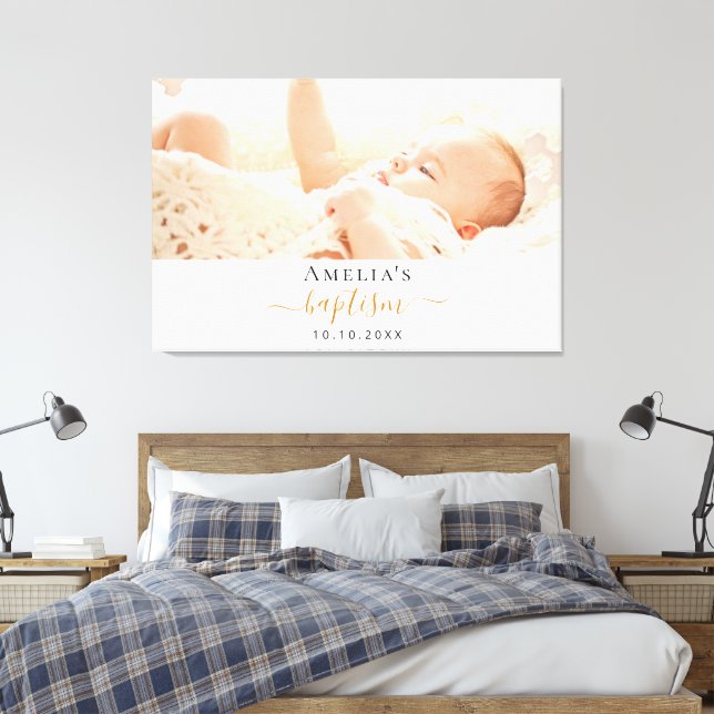 Taufe Foto Leinwanddruck (Insitu (Schlafzimmer))