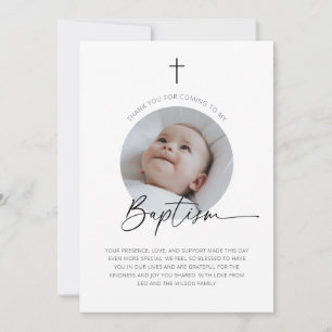 Taufe Foto Vielen Dank Dankeskarte