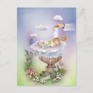 Taufe für Baby Postkarte