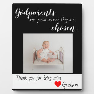 Taufe für Godeltern Fotoplatte