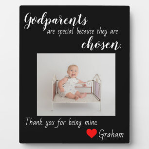 Taufe für Godeltern Fotoplatte