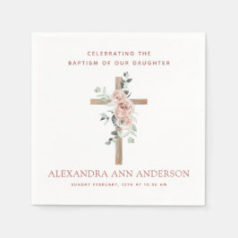 Taufe für Mädchen Christlich Serviette