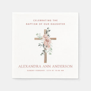 Taufe für Mädchen Christlich Serviette