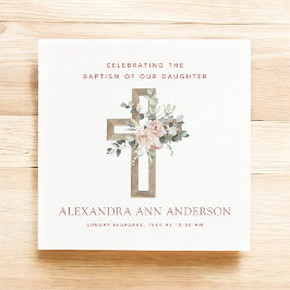 Taufe für Mädchen Christlich Serviette