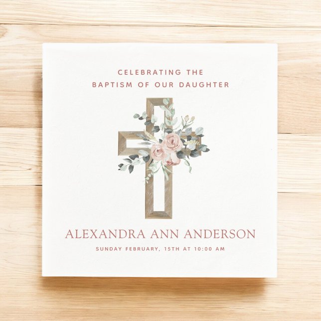 Taufe für Mädchen Christlich Serviette (Von Creator hochgeladen)