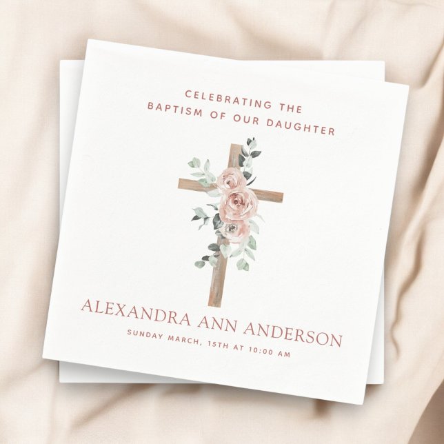 Taufe für Mädchen Christlich Serviette (Von Creator hochgeladen)