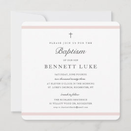 Taufe Girls Moderne Elegance Einladung