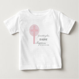 Taufe Großtochter Pink Lace Personalisiert Baby T-shirt