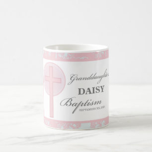Taufe Großtochter Pink Lace Personalisiert Kaffeetasse