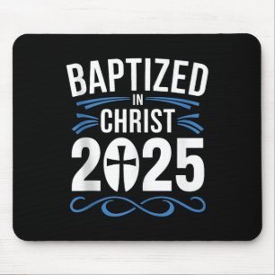 Taufe in Christus 2025 Katholische Taufe Jesus Got Mousepad