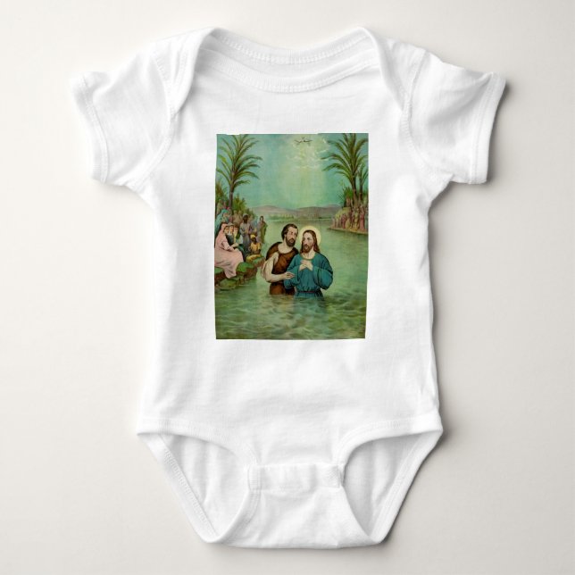 Taufe Jesu Christi Baby Strampler (Vorderseite)