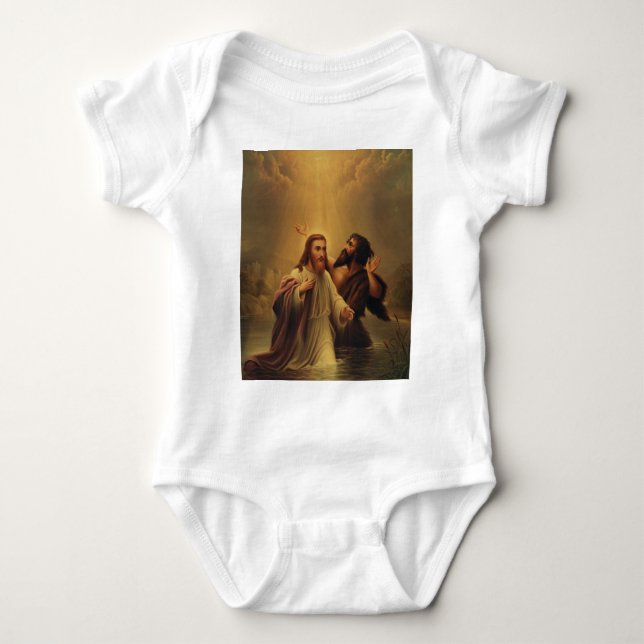 Taufe Jesu Christi Baby Strampler (Vorderseite)