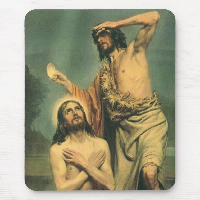 Taufe Jesu Christi durch Johannes den Täufer Mousepad (Vorne)