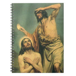 Taufe Jesu Christi durch Johannes den Täufer Notizblock
