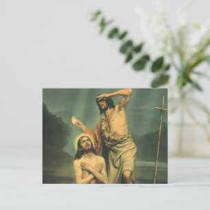 Taufe Jesu Christi durch Johannes den Täufer Postkarte