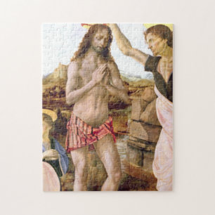 Taufe Jesu Christi durch Leonardo da Vinci Puzzle