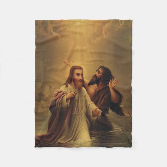 Taufe Jesu Christi Fleecedecke (Vorderseite)
