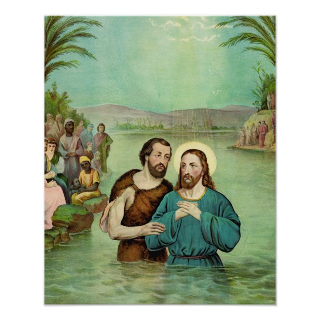 Taufe Jesu Christi Fotodruck (Vorne)