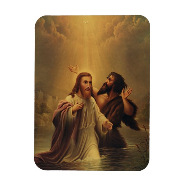 Taufe Jesu Christi Magnet (Vertikal)
