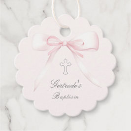 Taufe Rosa-Bogen-Fvor-Tags Geschenkanhänger